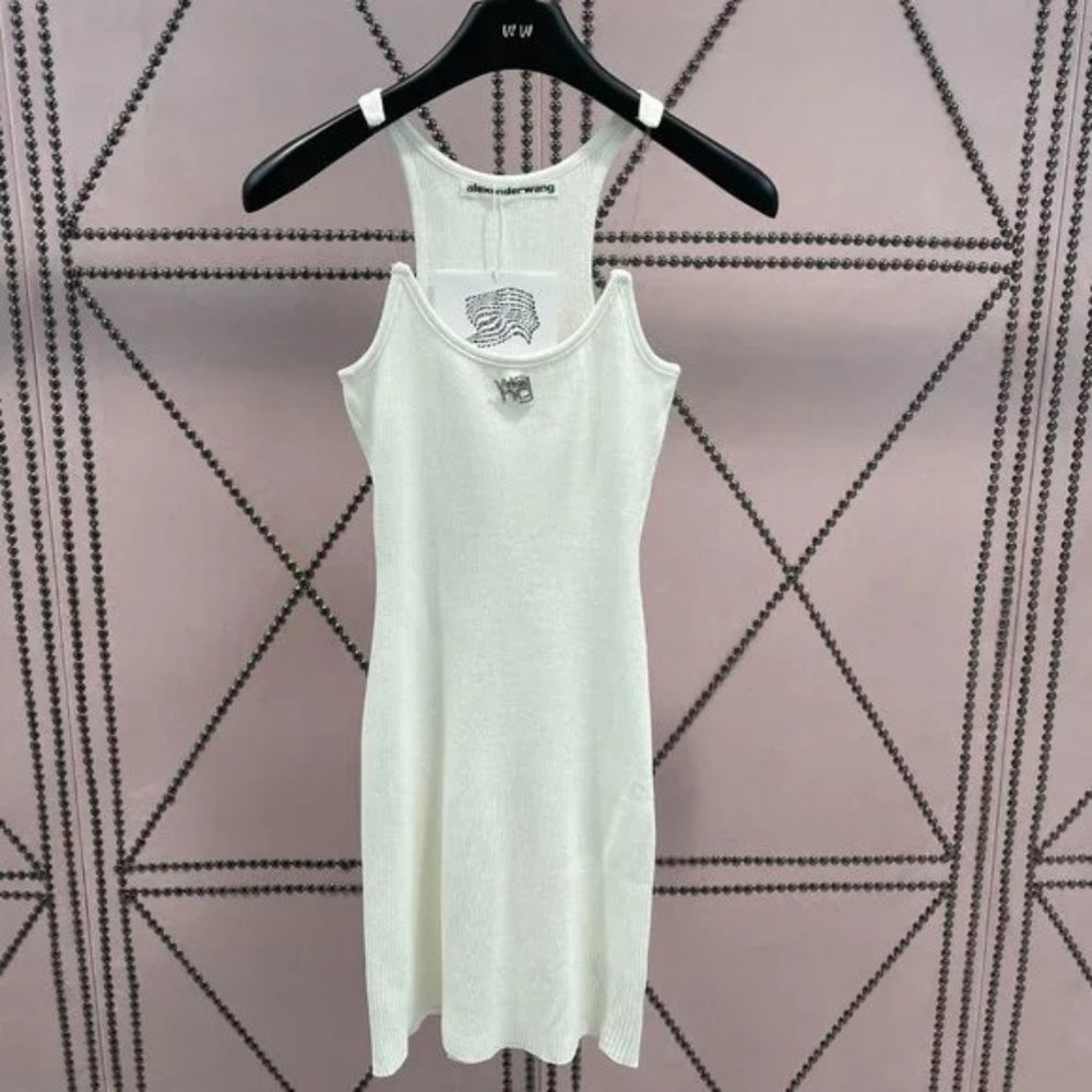 White Alexander Wang halter top dress